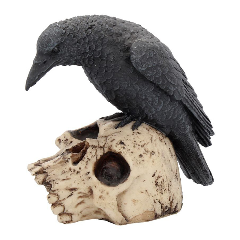 Статуэтка Black Raven Черный Бежево-серый Статуэтка Black Raven Черный Бежево-серый в Твери | Loft Concept