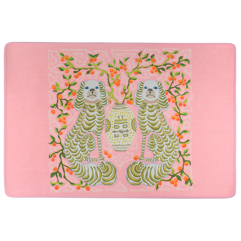 Ковер Two Dogs Rug pink Розовый Мульти Ковер Two Dogs Rug pink Розовый Мульти в Твери | Loft Concept