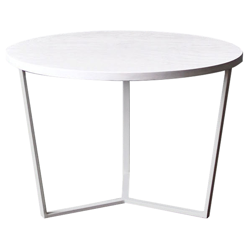 Кофейный стол Thea White Industrial Metal Rust Coffee Table Белый в Твери | Loft Concept 