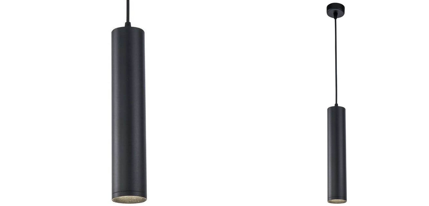 Подвесной светильник Trumpet tube black 30 - фото