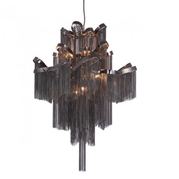 Люстра Ava Chain Atlantis Chandelier Black Черный Люстра Ava Chain Atlantis Chandelier Black Черный в Твери | Loft Concept