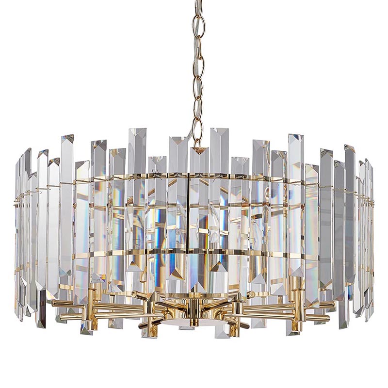 Люстра Langley Chandelier gold 60 Золотой Прозрачный Люстра Langley Chandelier gold 60 Золотой Прозрачный в Твери | Loft Concept