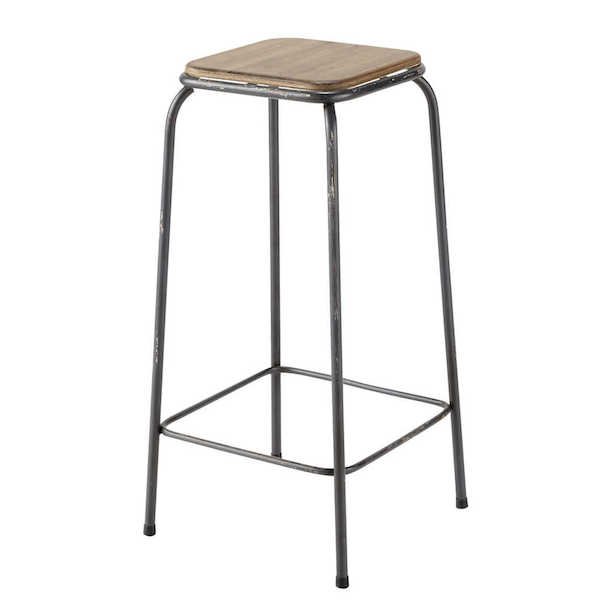 Барный стул Industrial Metal Rust Kraft Barstool Коричневый Сталь в Твери | Loft Concept 