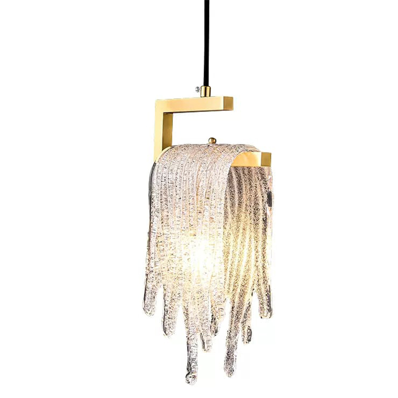 Подвесной светильник Fused Glass Hanging lamp Золотой Подвесной светильник Fused Glass Hanging lamp Золотой в Твери | Loft Concept