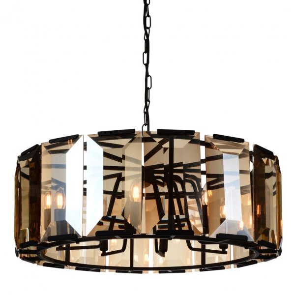 Люстра Harlow Crystal Round 8 Amber Черный Янтарь (Amber) Люстра Harlow Crystal Round 8 Amber Черный Янтарь (Amber) в Твери | Loft Concept