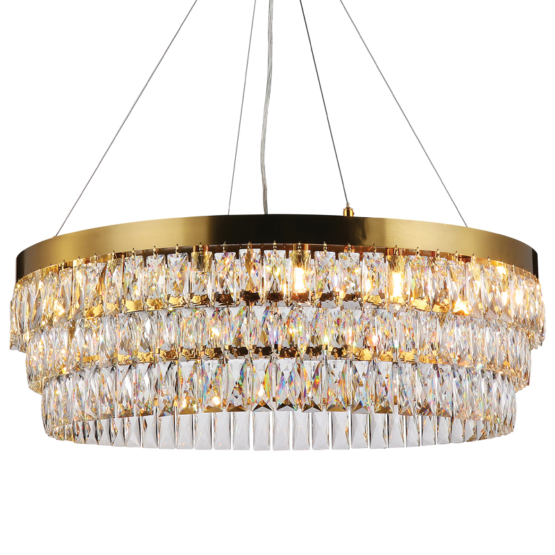 Люстра Lunet Chandelier 80 Глянцевое золото Прозрачный Люстра Lunet Chandelier 80 Глянцевое золото Прозрачный в Твери | Loft Concept