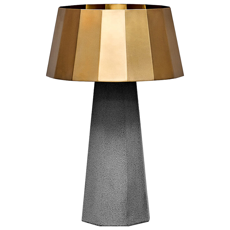 Настольная лампа Noe Concrete table lamp Серый Золотой Настольная лампа Noe Concrete table lamp Серый Золотой в Твери | Loft Concept