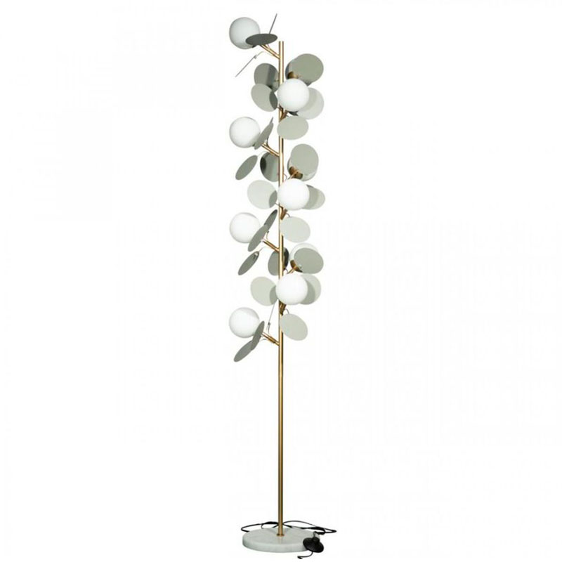 Торшер MATISSE Floor Lamp Gray Серый Золотой Белый в Твери | Loft Concept 