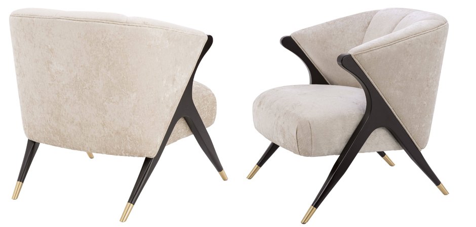 Кресло Eichholtz Chair Pavone White Кресло Eichholtz Chair Pavone White - Loft-Concept в Твери