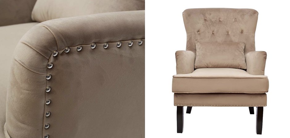 Кресло Stony Brook Chair Beige Кресло Stony Brook Chair Beige - Loft-Concept в Твери