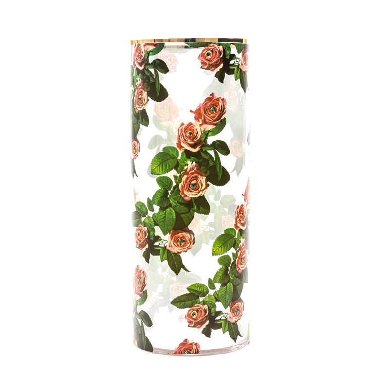 Ваза Seletti Roses Big Прозрачный Золотой Зеленый Ваза Seletti Roses Big Прозрачный Золотой Зеленый в Твери | Loft Concept