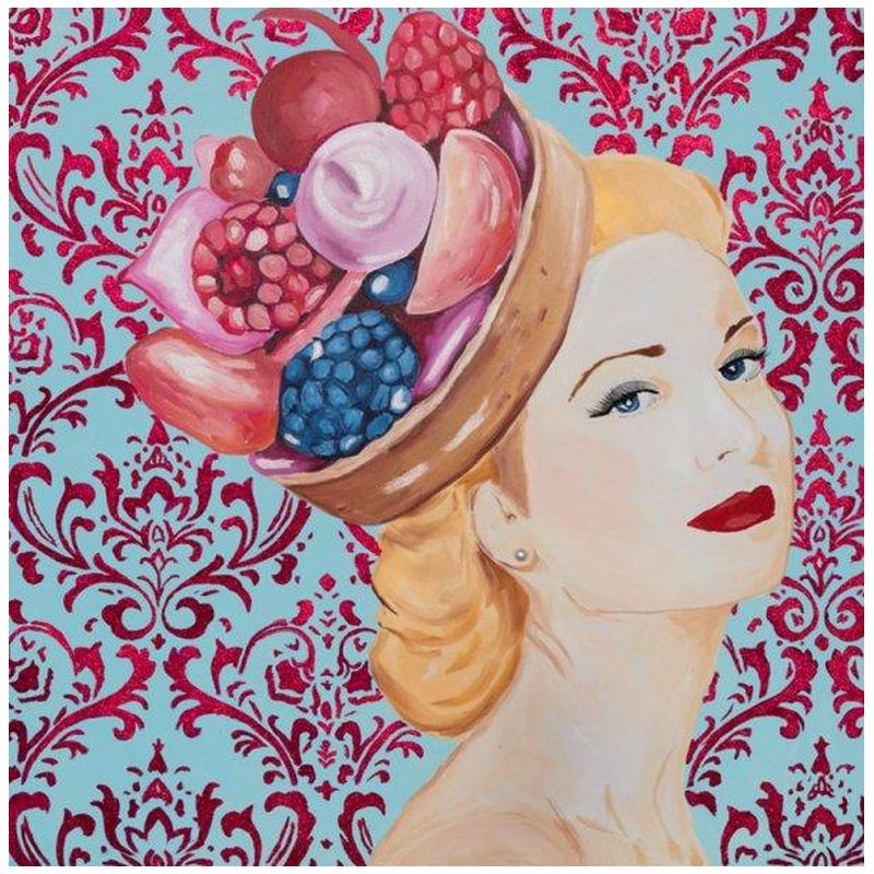 Картина Grace Kelly with Berry Tart Headdress and Damask Background Мульти Картина Grace Kelly with Berry Tart Headdress and Damask Background Мульти в Твери | Loft Concept
