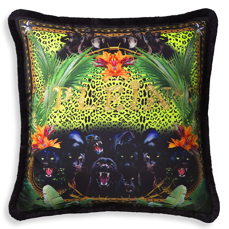 Подушка Philipp Plein Cushion Silk Jungle 70 x 70 Черный Мульти Подушка Philipp Plein Cushion Silk Jungle 70 x 70 Черный Мульти в Твери | Loft Concept