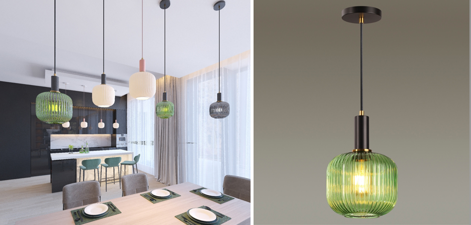 Подвесной светильник Ferm Living chinese lantern Green Подвесной светильник Ferm Living chinese lantern Green - Loft-Concept в Твери