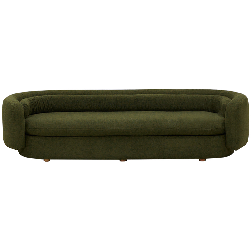 Диван Everard Green Sofa Зеленый Коричневый в Твери | Loft Concept 