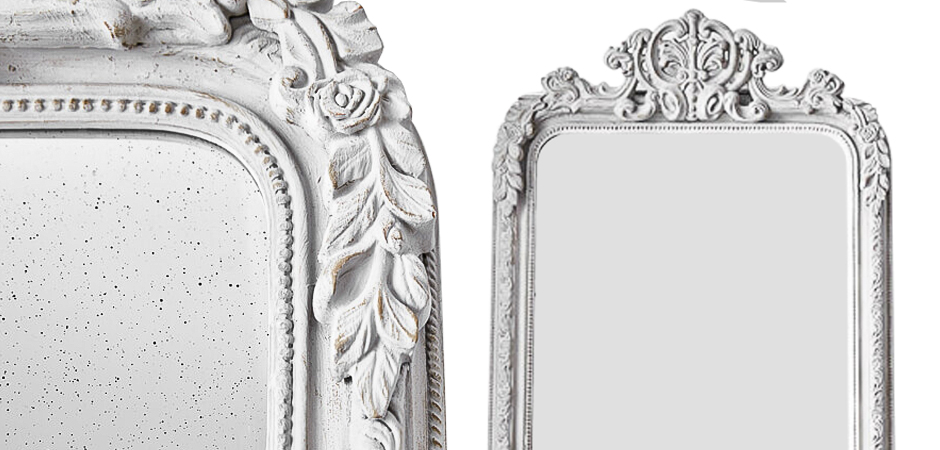 Зеркало Aged White Mirror Зеркало Aged White Mirror - Loft-Concept в Твери