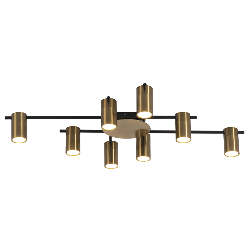 Потолочный светильник Tribes Chandelier Gold Черный Золотой Потолочный светильник Tribes Chandelier Gold Черный Золотой в Твери | Loft Concept