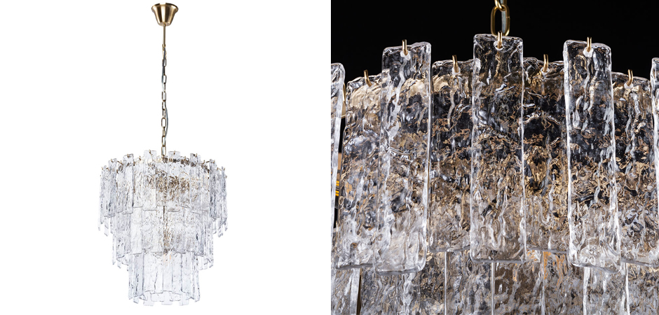 Люстра Iceberg Glass с Рельефным стеклом Люстра Iceberg Glass с Рельефным стеклом - Loft-Concept в Твери