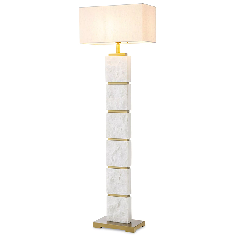 Торшер Eichholtz Floor Lamp Newton Marble Белый Мрамор Bianco Кремовый Латунь Торшер Eichholtz Floor Lamp Newton Marble Белый Мрамор Bianco Кремовый Латунь в Твери | Loft Concept