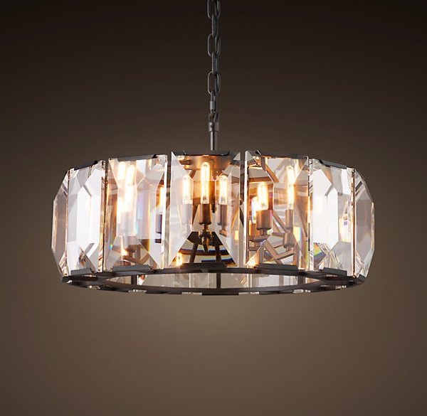 Люстра RH Harlow Crystal Round Chandelier 6 Черный Люстра RH Harlow Crystal Round Chandelier 6 Черный в Твери | Loft Concept