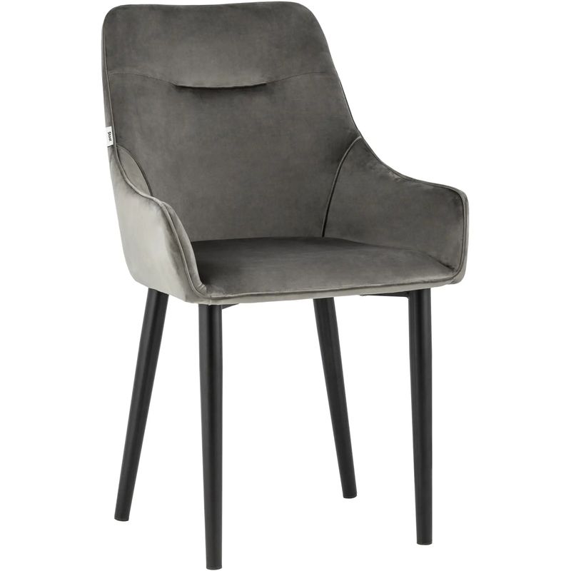 Стул Joan Chair Велюр Графит Графит Черный Стул Joan Chair Велюр Графит Графит Черный в Твери | Loft Concept