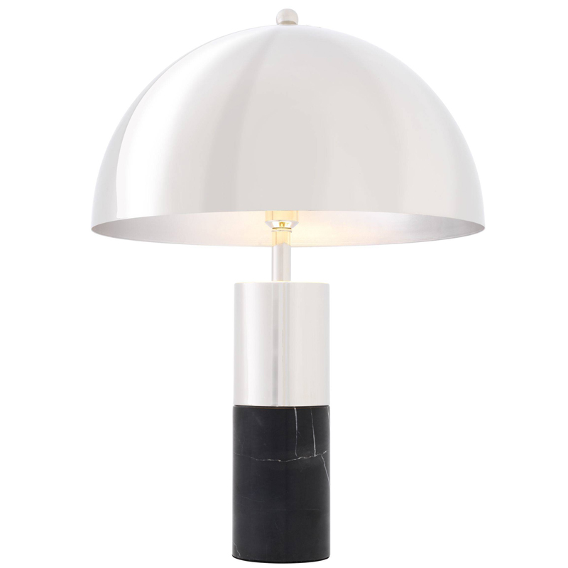 Настольная лампа Eichholtz Table Lamp Flair nickel Никель Черный Настольная лампа Eichholtz Table Lamp Flair nickel Никель Черный в Твери | Loft Concept