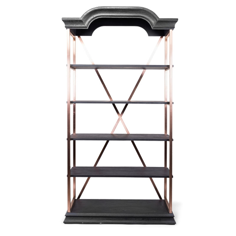 Стеллаж Everild Rack Бронза Черный Стеллаж Everild Rack Бронза Черный в Твери | Loft Concept