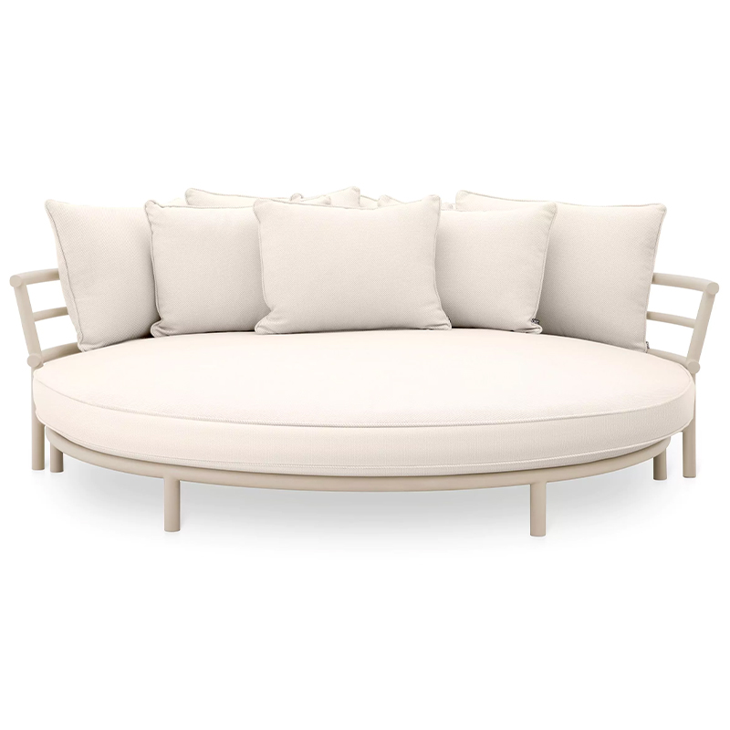 Диван Eichholtz Sofa Laguno Round Бежевый Молочный Диван Eichholtz Sofa Laguno Round Бежевый Молочный в Твери | Loft Concept