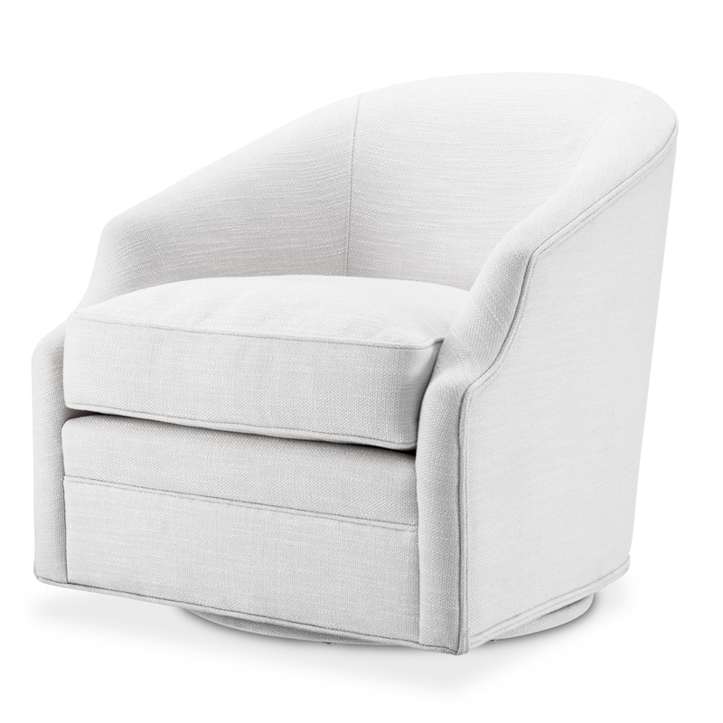 Кресло Eichholtz Swivel Chair Gustav Белый Кресло Eichholtz Swivel Chair Gustav Белый в Твери | Loft Concept