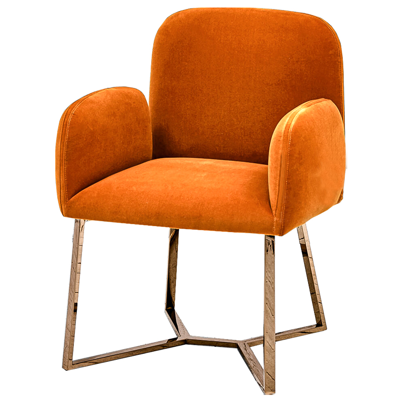 Стул Clifford Stool Orange Оранжевый Розовое золото Стул Clifford Stool Orange Оранжевый Розовое золото в Твери | Loft Concept