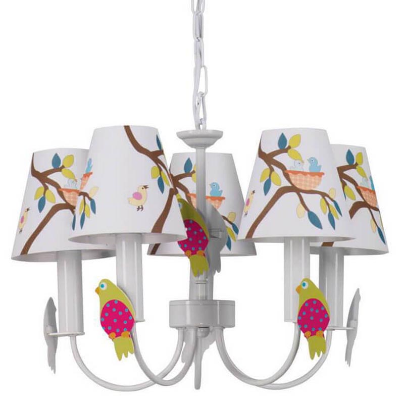 Люстра Сolored Nestlings Chandelier Мульти Белый в Твери | Loft Concept 