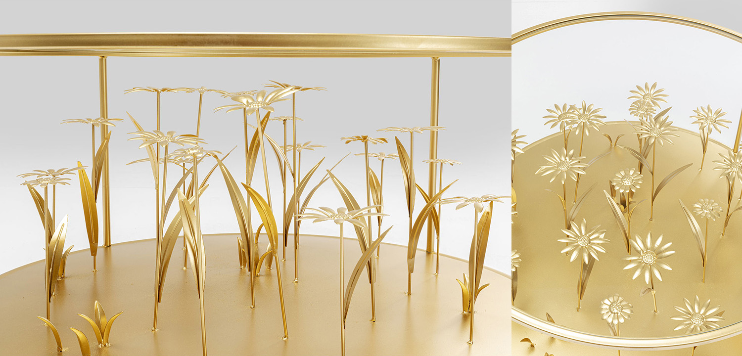 Кофейный стол Golden Flowers - фото