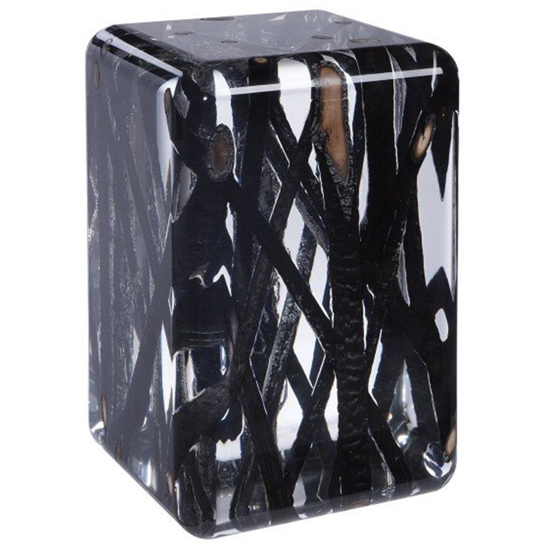 Дизайнерский Стол KISIMI ICE burned Occasional table Прозрачный Черный Дизайнерский Стол KISIMI ICE burned Occasional table Прозрачный Черный в Твери | Loft Concept