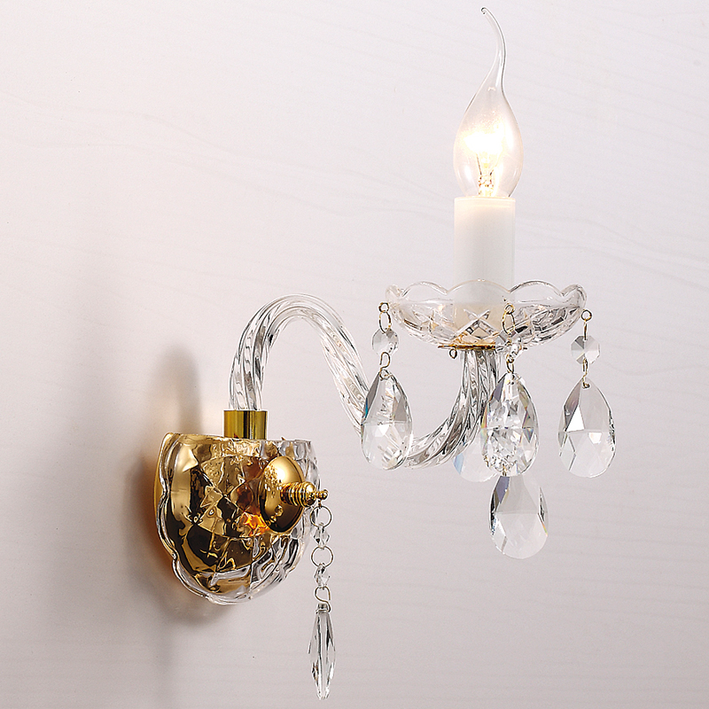 Бра Melisa Sconce One Глянцевое золото Прозрачный Бра Melisa Sconce One Глянцевое золото Прозрачный в Твери | Loft Concept