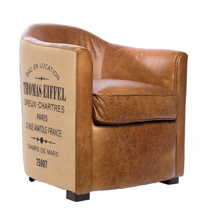 Кресло Tomas-Eiffiel Leather Коричневый Кресло Tomas-Eiffiel Leather Коричневый в Твери | Loft Concept