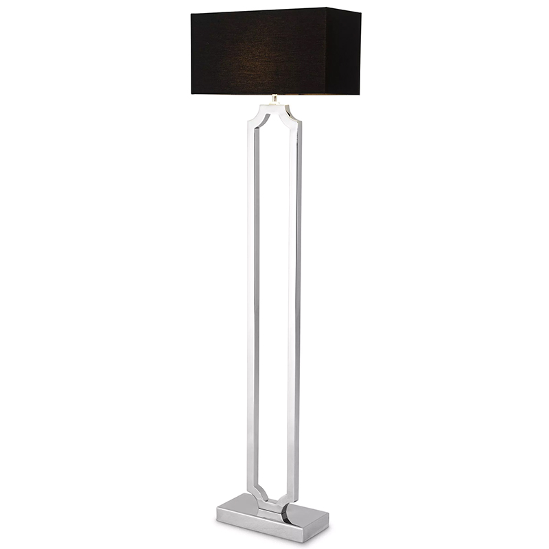 Торшер Eichholtz Floor Lamp Sterlington Никель Черный Торшер Eichholtz Floor Lamp Sterlington Никель Черный в Твери | Loft Concept