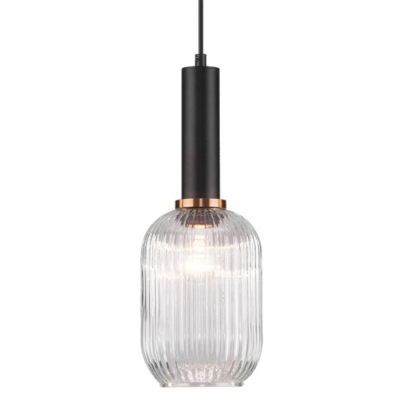Светильник Ferm Living chinese lantern Сlear II Прозрачное Стекло Черный Светильник Ferm Living chinese lantern Сlear II Прозрачное Стекло Черный в Твери | Loft Concept