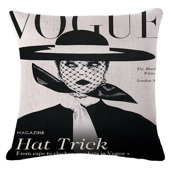 Декоративная подушка VOGUE II Черно-белый Декоративная подушка VOGUE II Черно-белый в Твери | Loft Concept