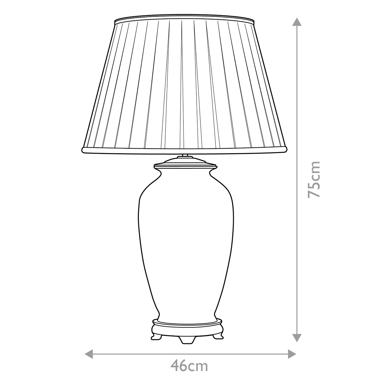 Настольная лампа восточная с основанием из керамики серебряная с цветочным и лиственным декором и белым плиссированным абажуром Elstead Lighting в Твери