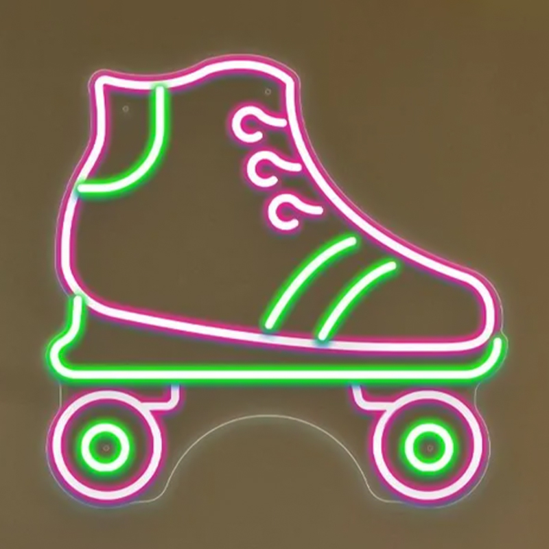 Неоновая настенная лампа Rollers Neon Wall Lamp Прозрачный Зеленый Розовый Неоновая настенная лампа Rollers Neon Wall Lamp Прозрачный Зеленый Розовый в Твери | Loft Concept
