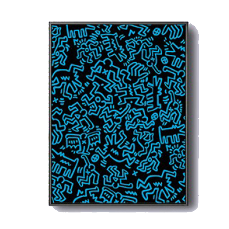 Постер Keith Haring 7 Черный Синий Постер Keith Haring 7 Черный Синий в Твери | Loft Concept