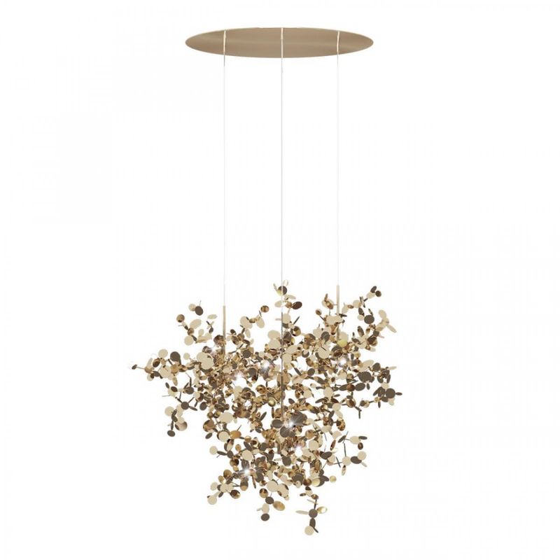 Люстра Terzani Argent Suspension Gold Pendant lamp диаметр 85 Золотой Люстра Terzani Argent Suspension Gold Pendant lamp диаметр 85 Золотой в Твери | Loft Concept