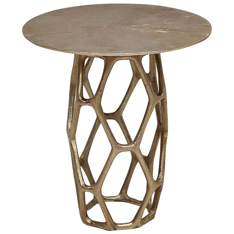 Круглый приставной столик из металла Mahdi Side Table Винтажное Темное Золото Круглый приставной столик из металла Mahdi Side Table Винтажное Темное Золото в Твери | Loft Concept