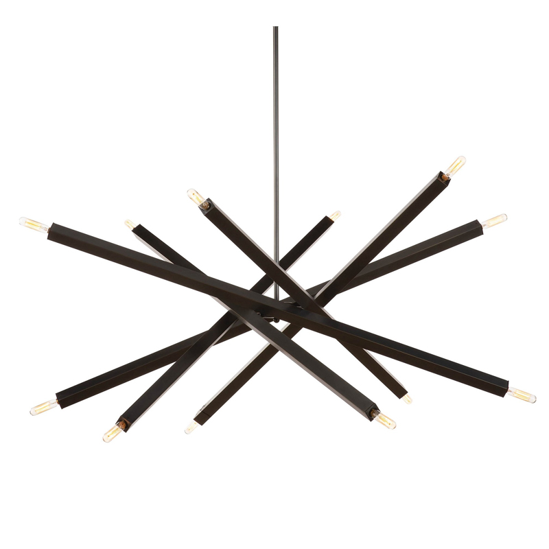 Люстра Blathmac Black Chandelier Черный Люстра Blathmac Black Chandelier Черный в Твери | Loft Concept