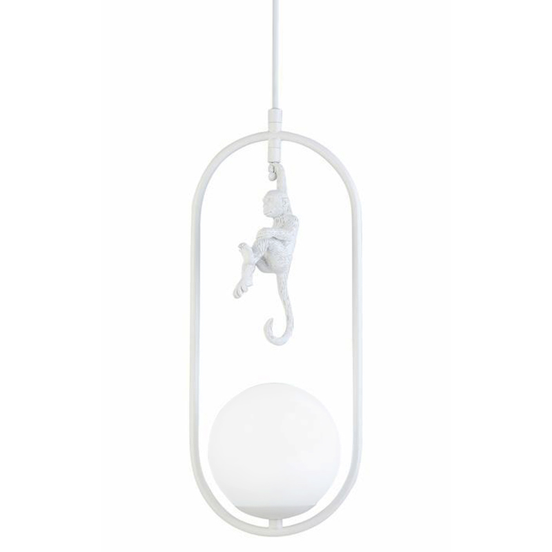 Подвесной светильник Hanging Monkey over Белый Подвесной светильник Hanging Monkey over Белый в Твери | Loft Concept