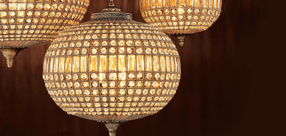Люстра Chandelier Kasbah Oval M Brass Люстра Chandelier Kasbah Oval M Brass - Loft-Concept в Твери