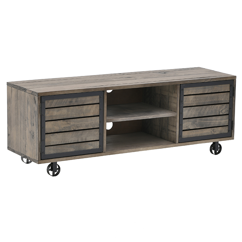 Деревянный длинный комод на колесах Morris Chest of Drawers Коричневый Деревянный длинный комод на колесах Morris Chest of Drawers Коричневый в Твери | Loft Concept