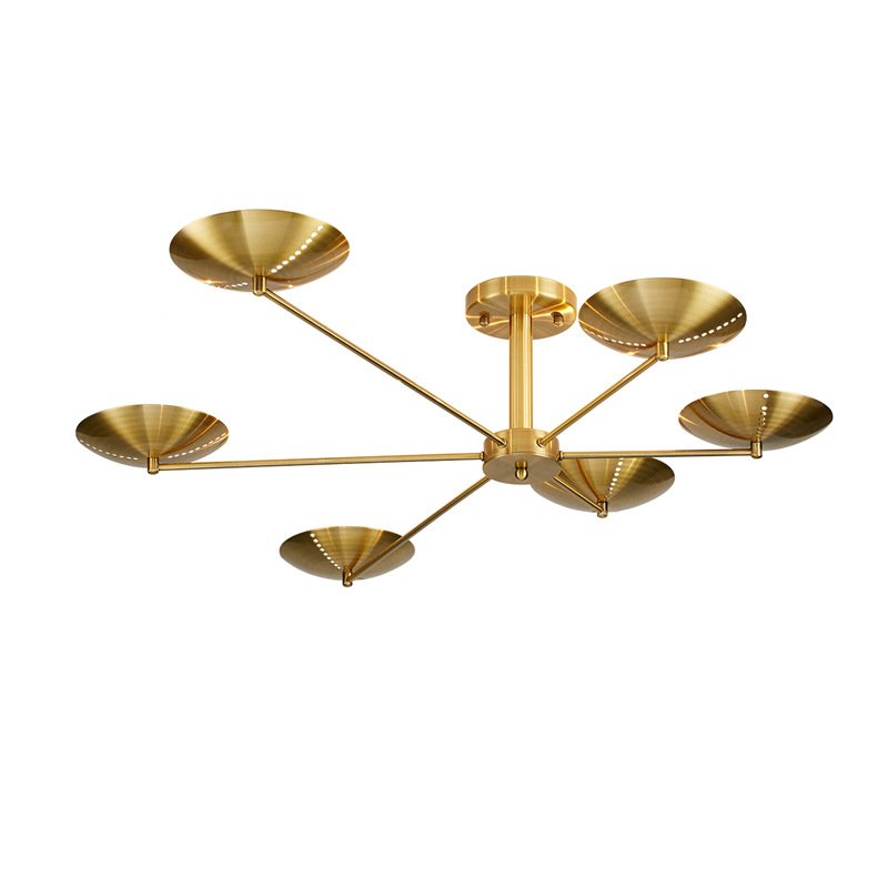 Потолочный светильник Brass Disk Латунь Потолочный светильник Brass Disk Латунь в Твери | Loft Concept