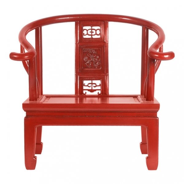 Кресло для медитации Chinese Armchair Red Красный Кресло для медитации Chinese Armchair Red Красный в Твери | Loft Concept