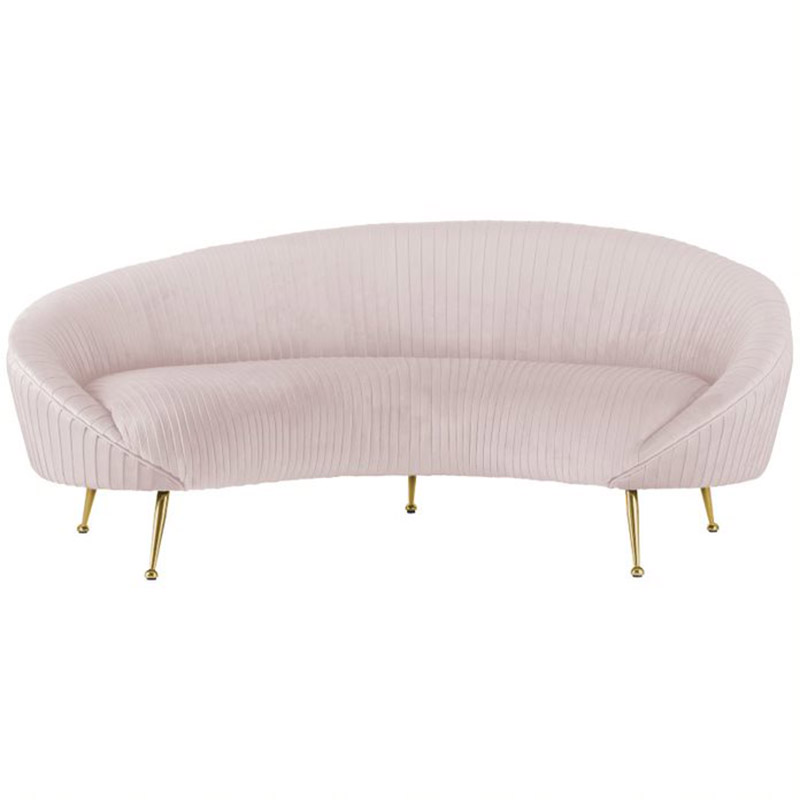 Диван Pebernat Lounge Sofa light pink Золотой Розовый пастельный Диван Pebernat Lounge Sofa light pink Золотой Розовый пастельный в Твери | Loft Concept